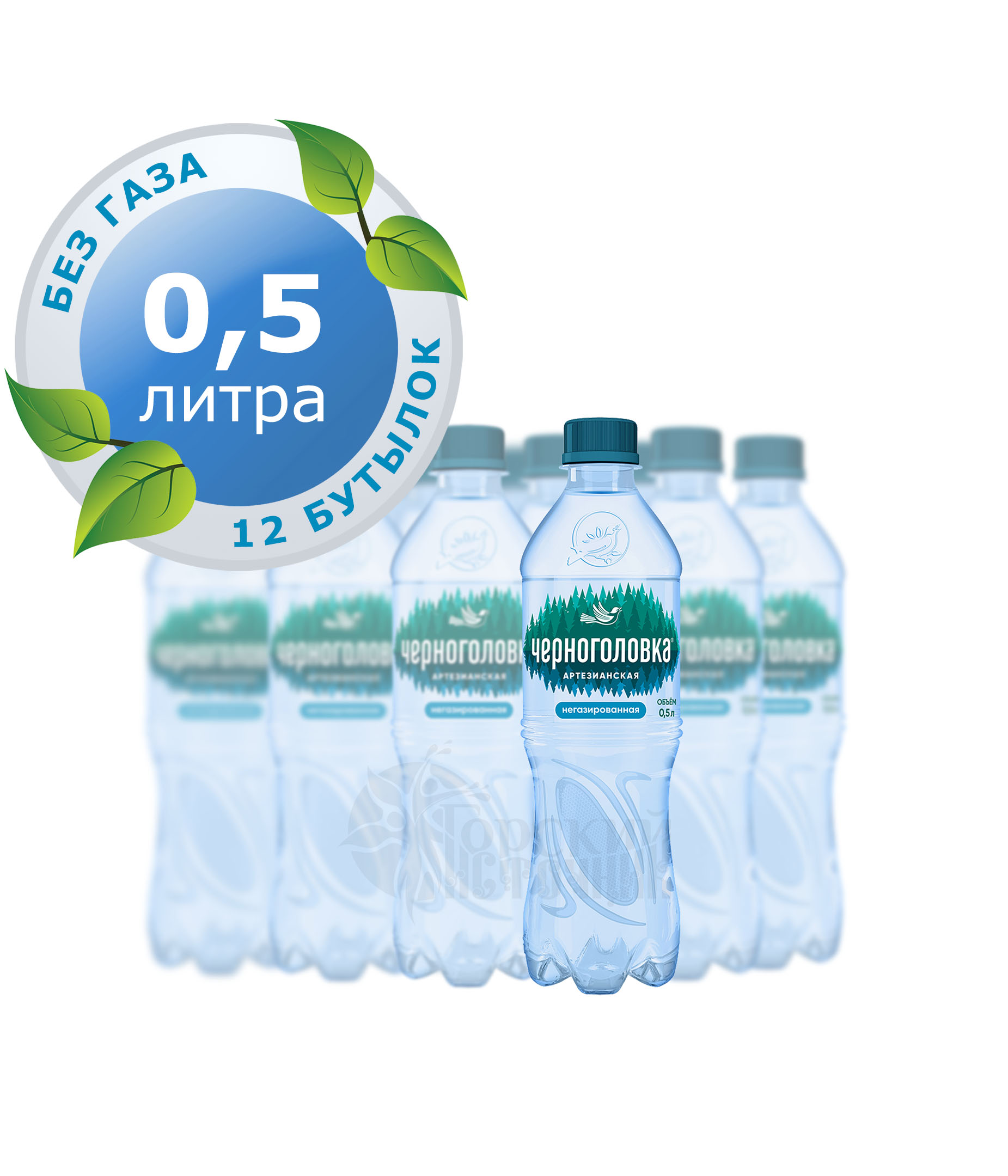 Вода «Черноголовка» негазированная 500мл (упаковка 12шт)